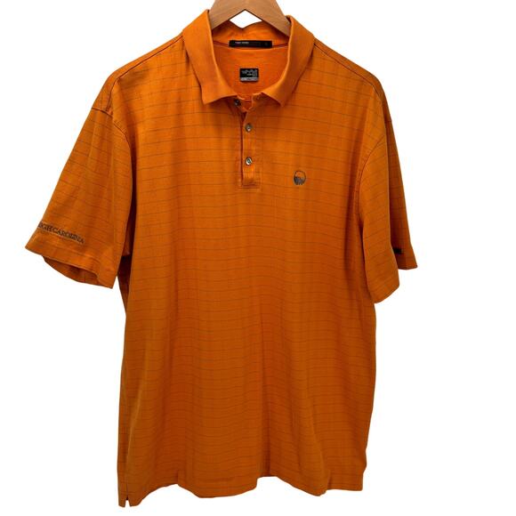 Nike Polo Shirt Mens XL Tiger Woods Collection HIGH CAROLINA THE CLIFFS Orange - Picture 1 of 9